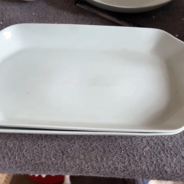 青玉鱼盘2支微瑕建议勿拍