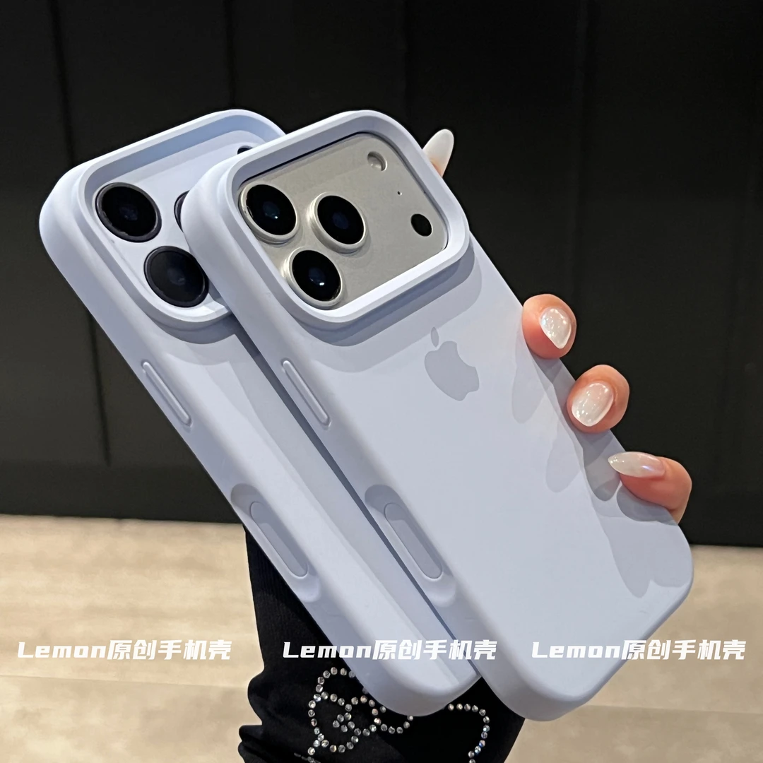 云青色适用苹果17promax手机壳液态硅胶iphone14简约13纯色12/11