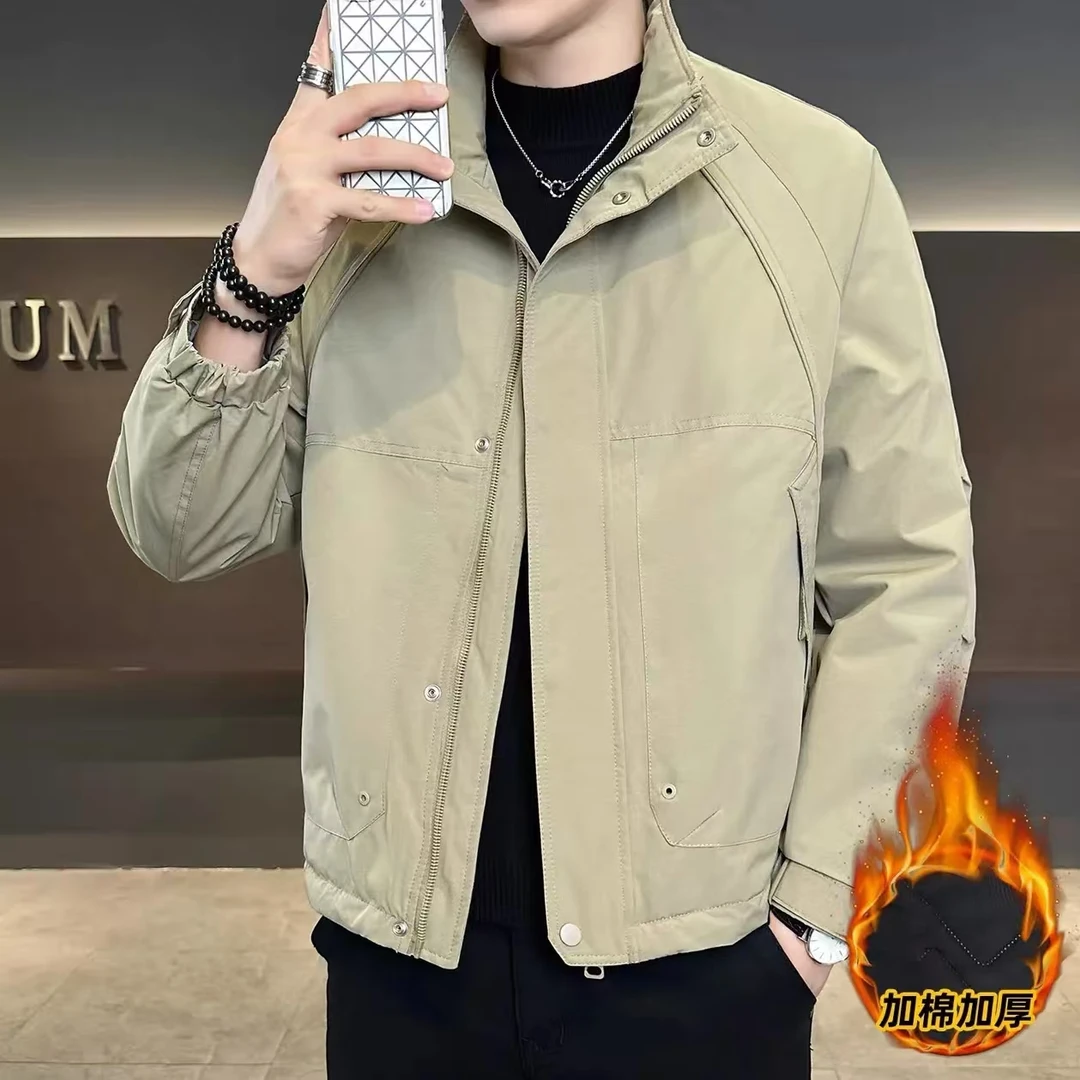 【加棉加厚】2025秋冬新款时尚休闲二棉立领外套#9129
