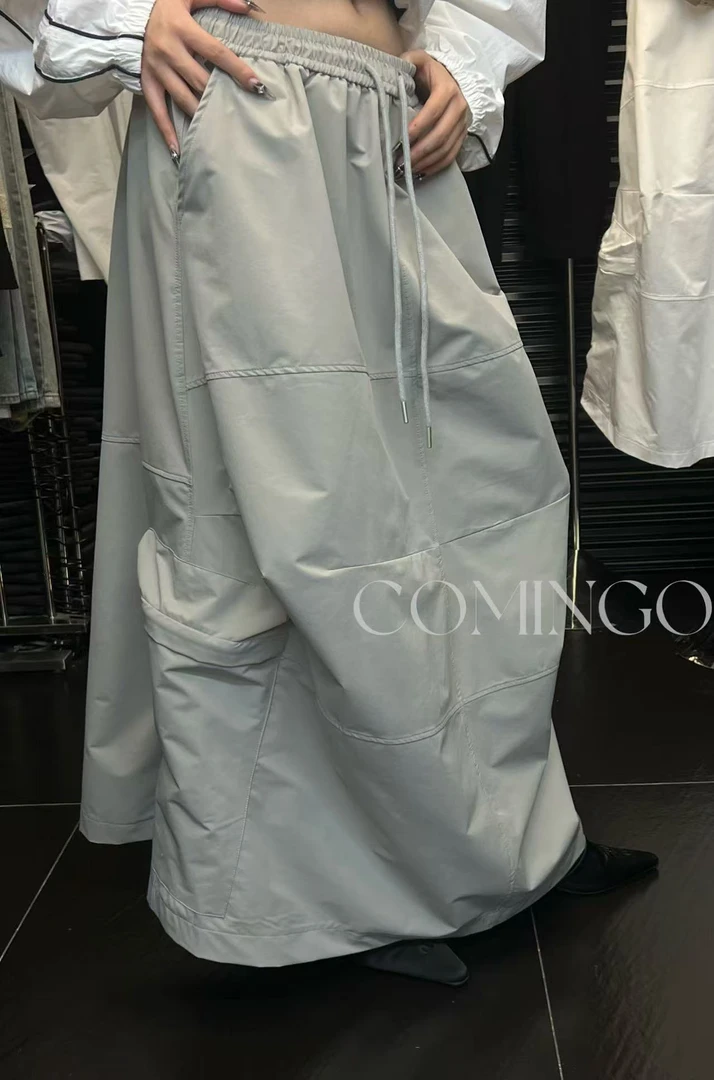 有货小木南#30838夏季福利高品质速干工装半身长裙，裙长：90cm