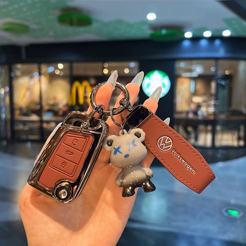 大众速腾钥匙套宝来汽车帕萨特polo探岳朗逸途岳高尔夫探歌扣壳