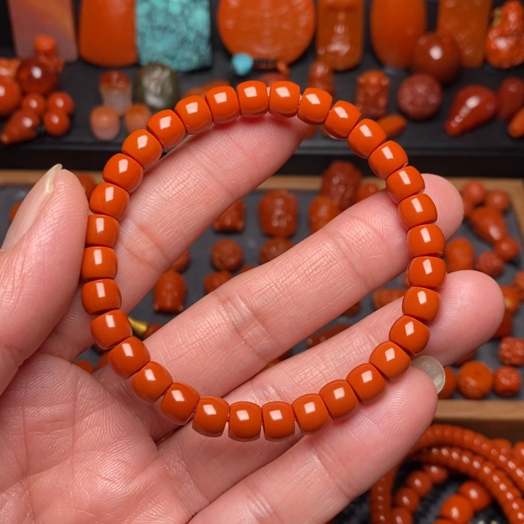 南红玛瑙手串未镶嵌A***l