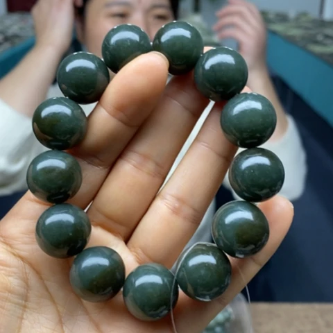 和田玉未镶嵌手链218