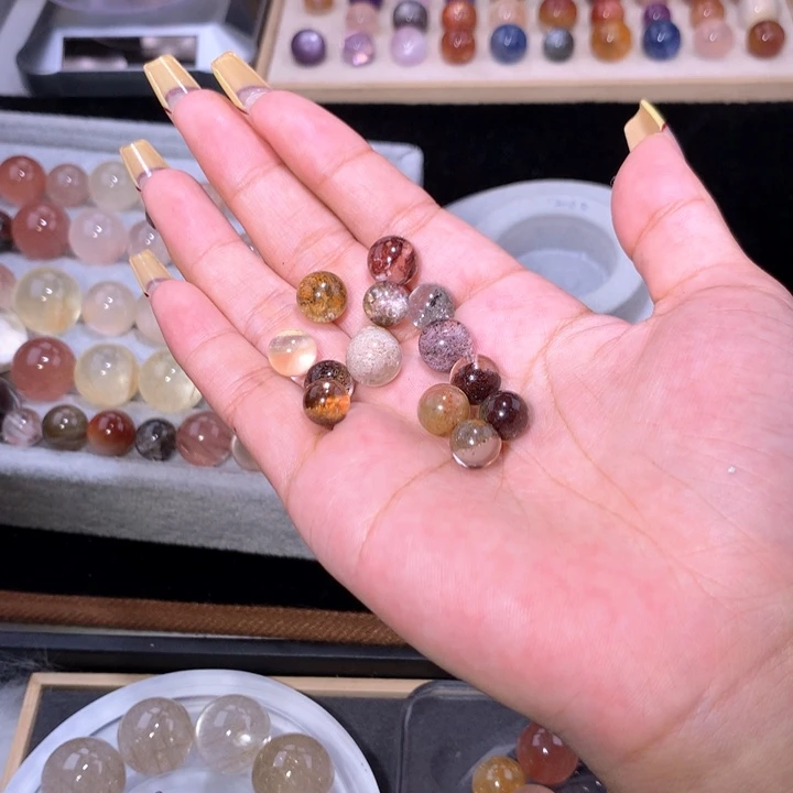 水晶珠宝半成品未镶嵌！