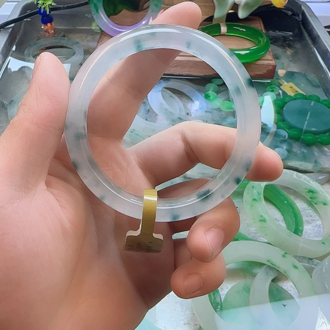 无非金属飘花手镯蓝
