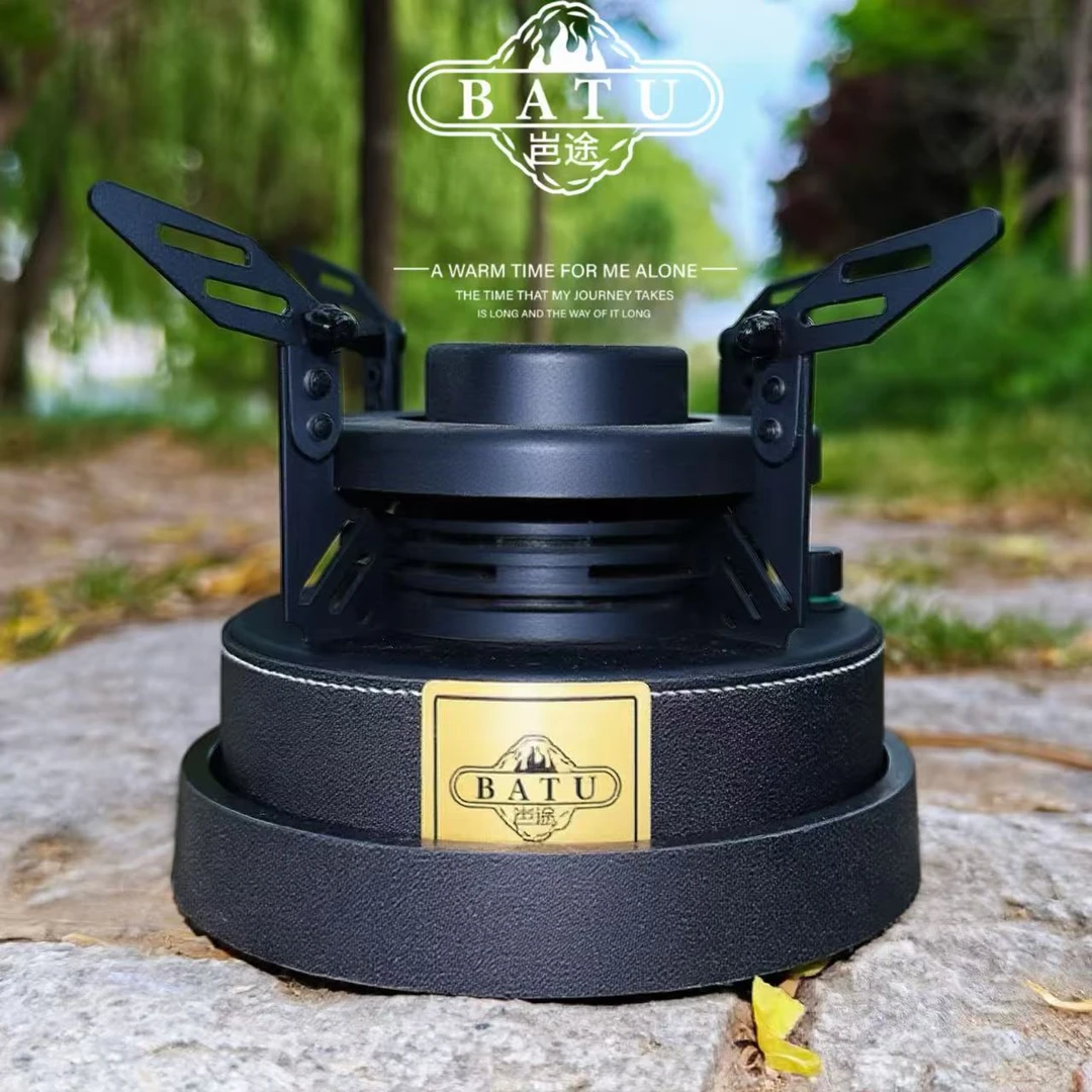岜途黑刀客pro酒精炉矿物油炉庭院煮茶炉精致便携静音无烟出口款