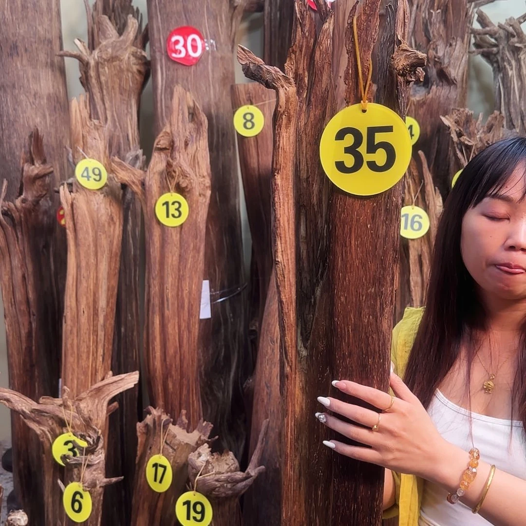 沉香沉香碎屑天然沉香原材料香料➕底座