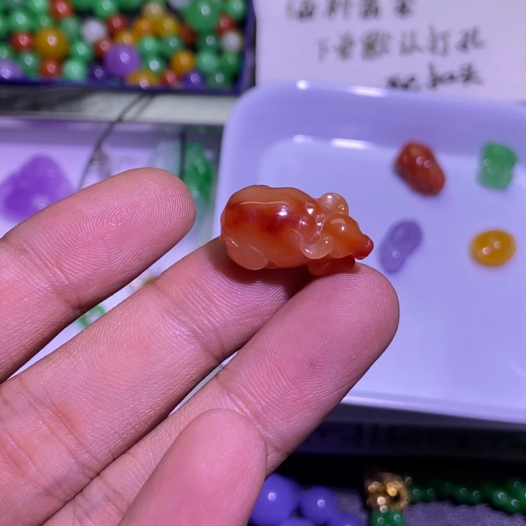 颈饰未镶嵌翡翠橘*吊坠