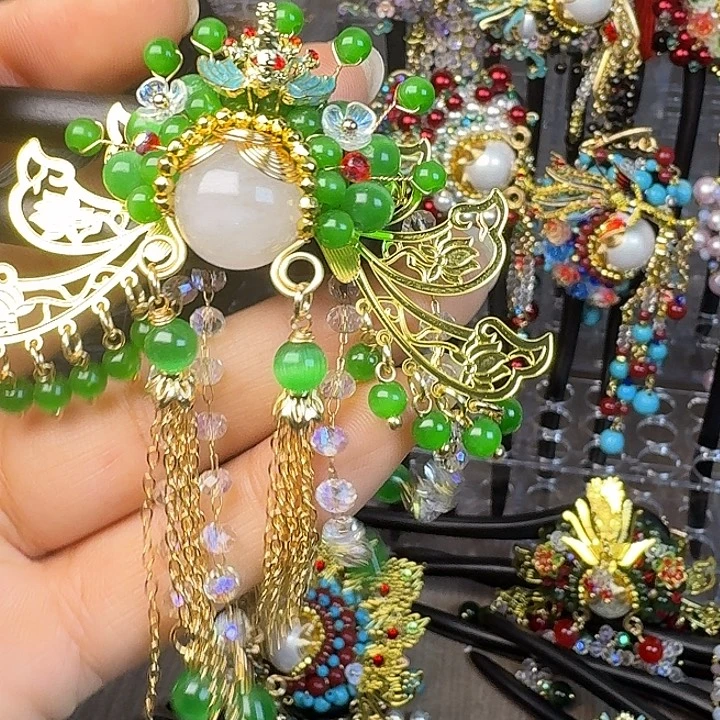 杨***妞古风刀马旦发簪发饰