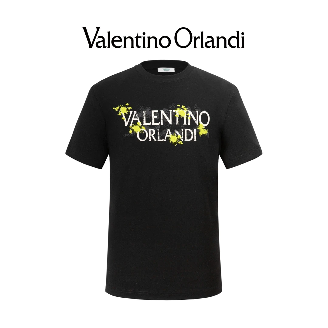 Valentino orlandi男士夏季时尚百搭印花短袖T恤