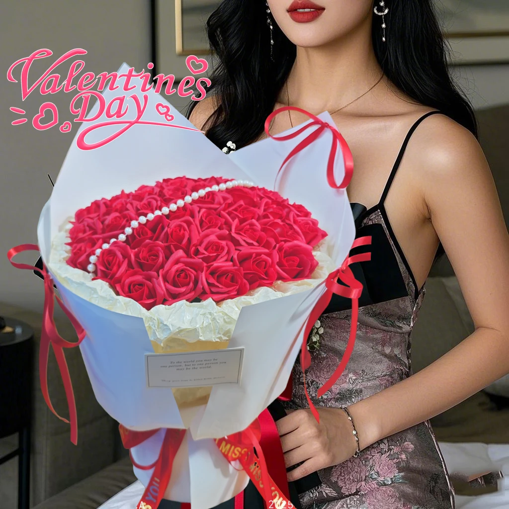 【痴爱】新款红玫瑰鲜花花束送送恋人送女友生日情人节鲜花礼物
