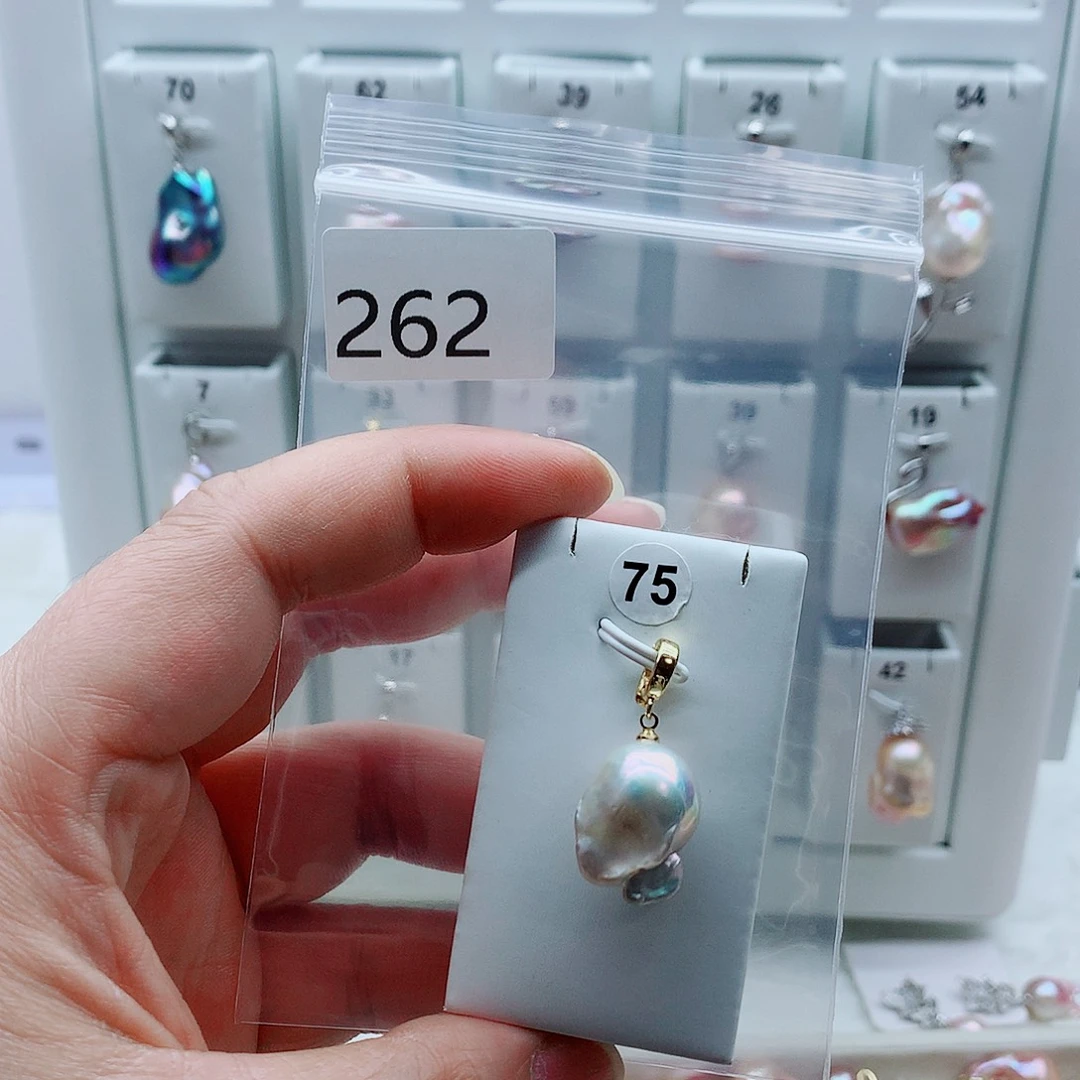 合金吊坠(不含链)淡水珍珠