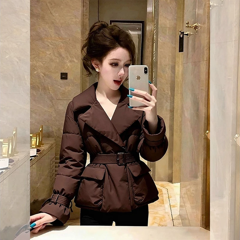 冬季新款棉服厚外套女时尚百搭棉衣气质轻熟风女装减龄面包服棉袄