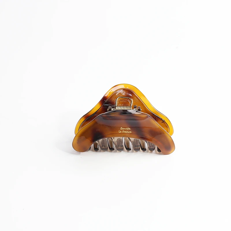 香宾妮原创设计发夹9cm复古琥珀醋酸抓夹女高级感鲨鱼夹9044