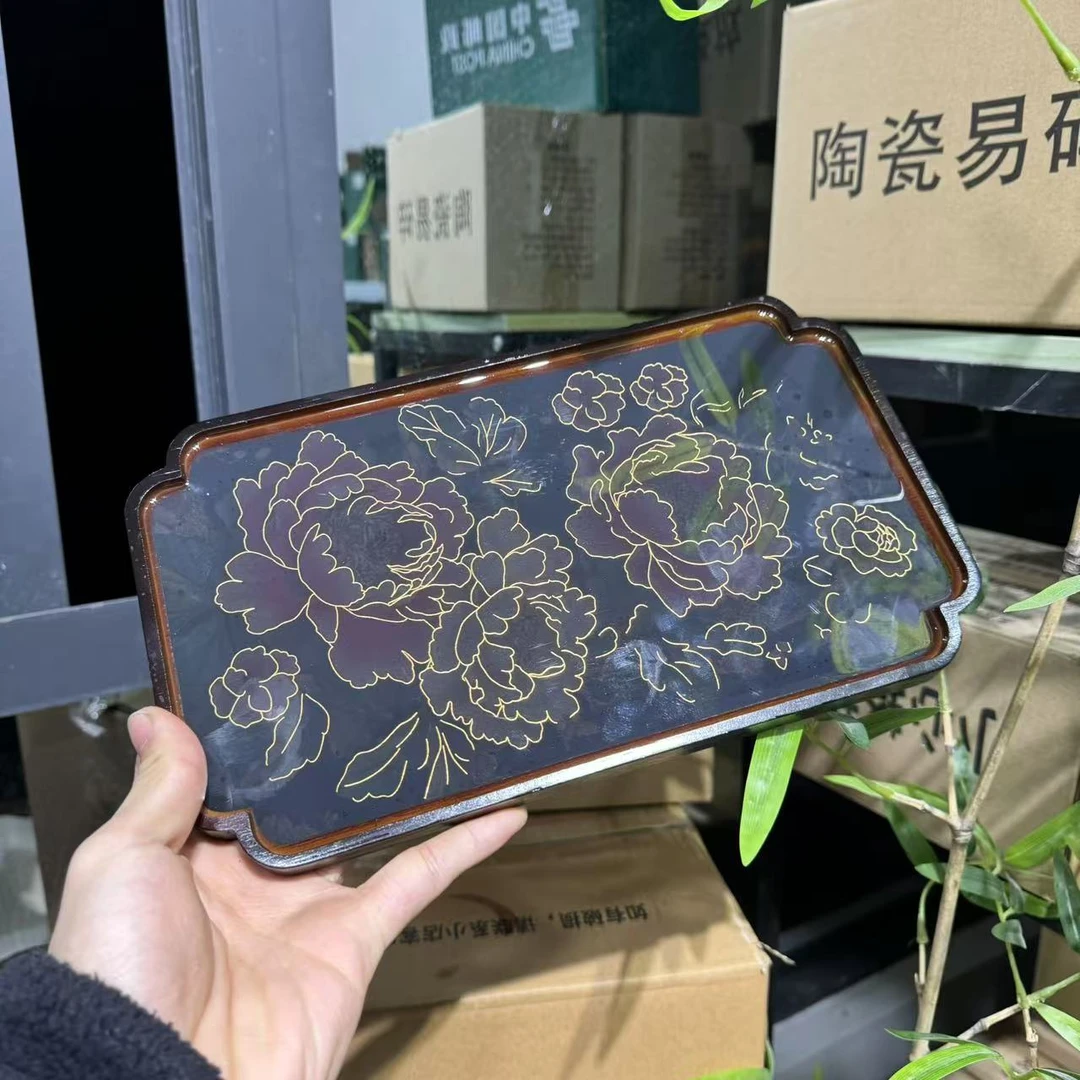 【中国邮政专属链接】牡丹变色茶盘 4779