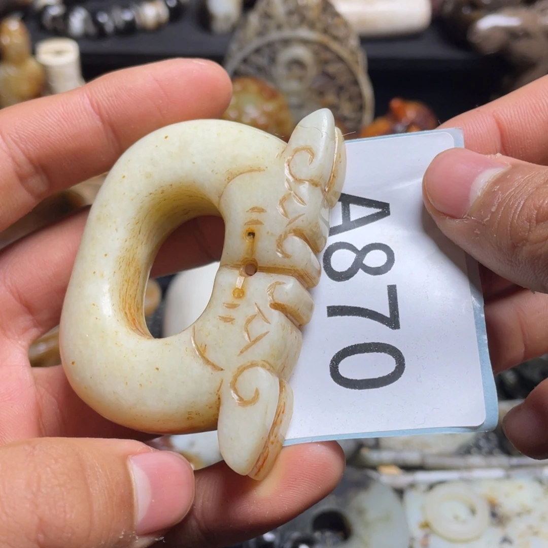 和田玉（糖玉）挂件未镶嵌