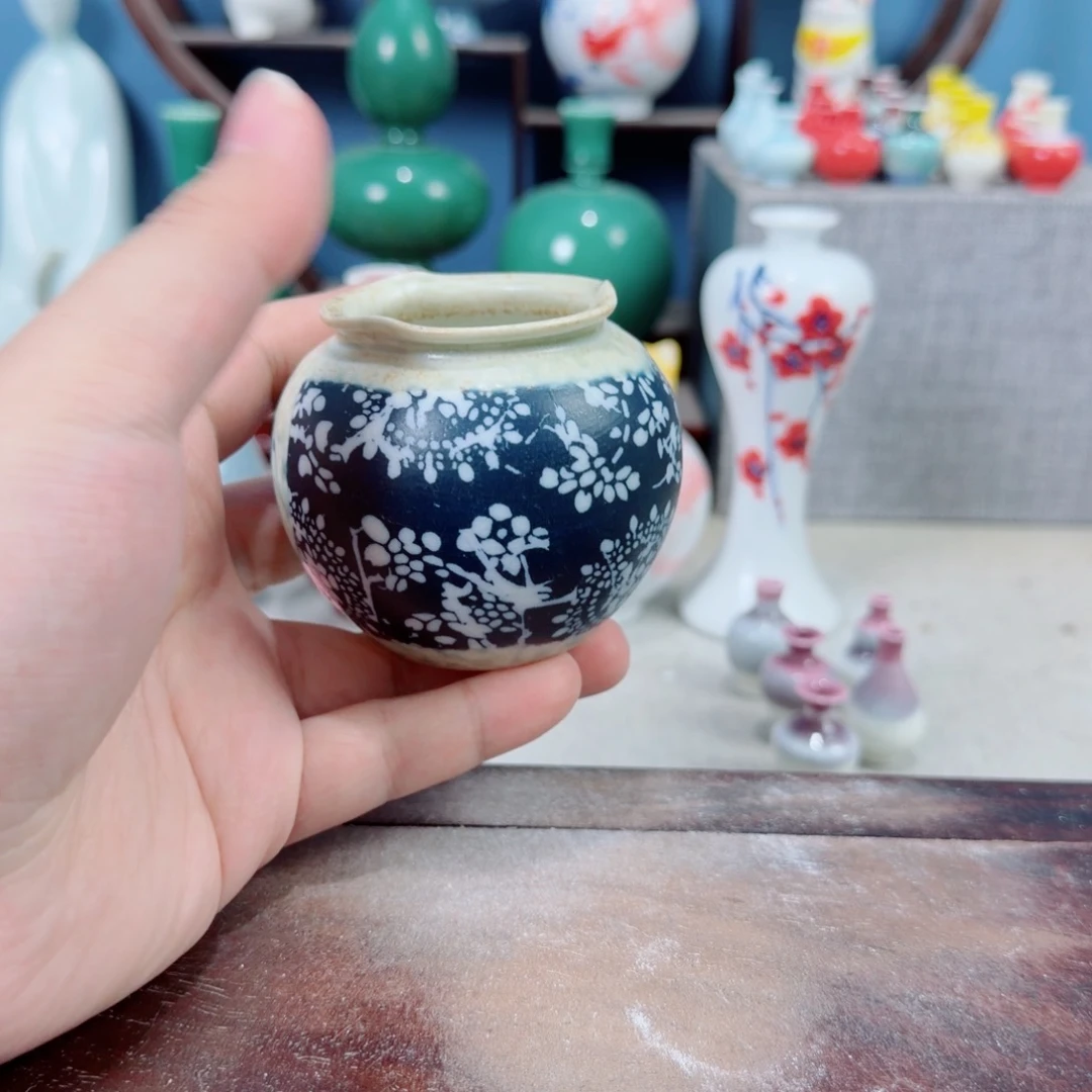 陶瓷手工小花器摆件