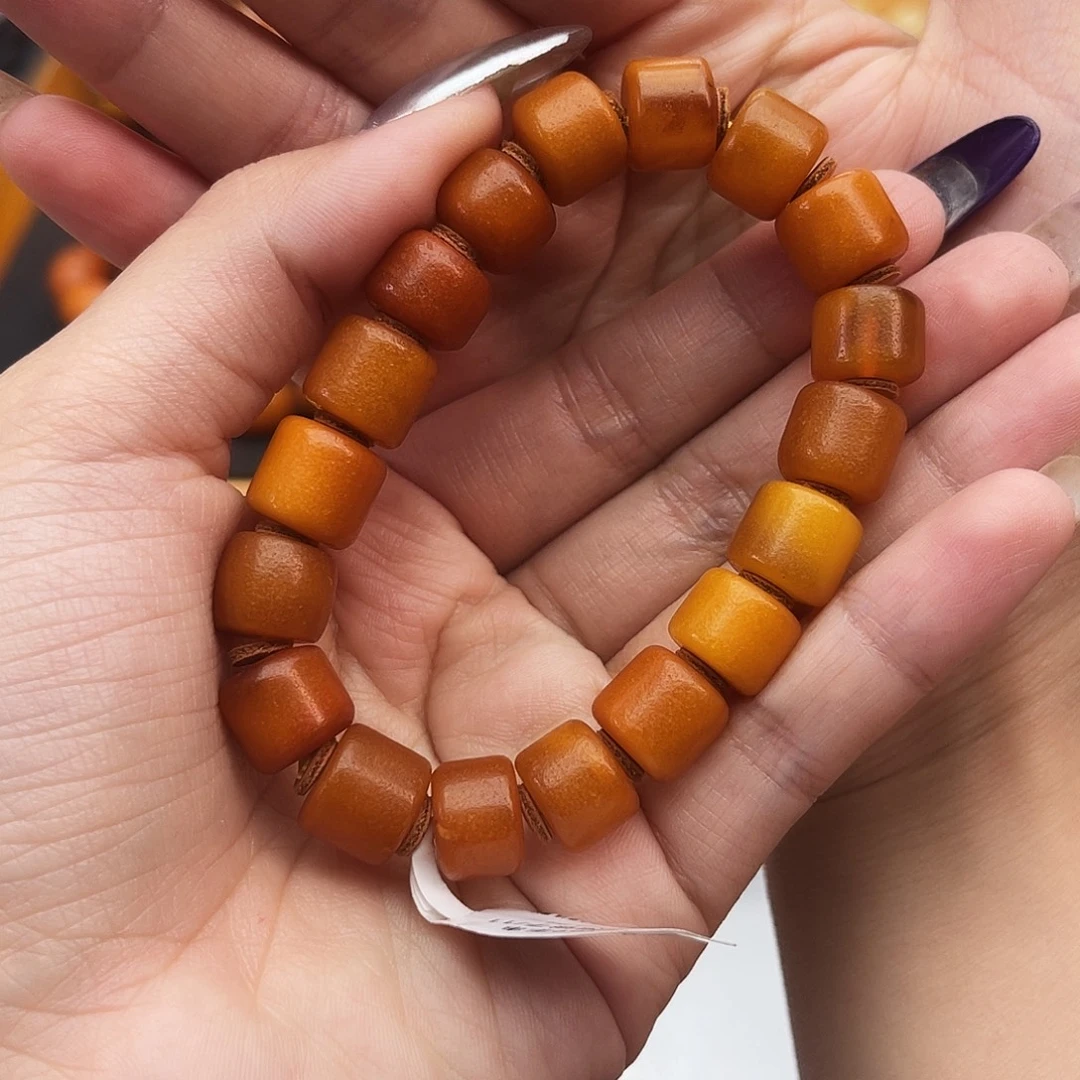 琥珀未镶嵌手链11 多样性发其一