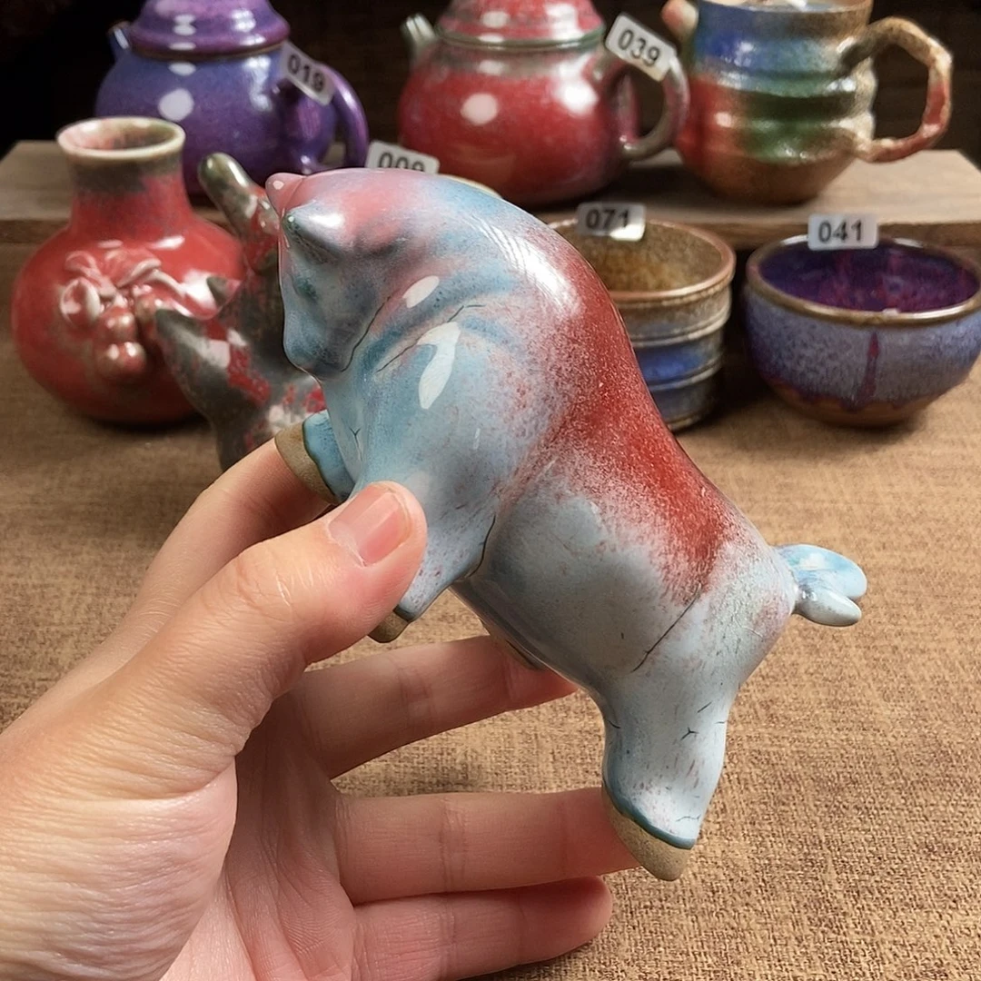 瓷片钧瓷茶壶茶具