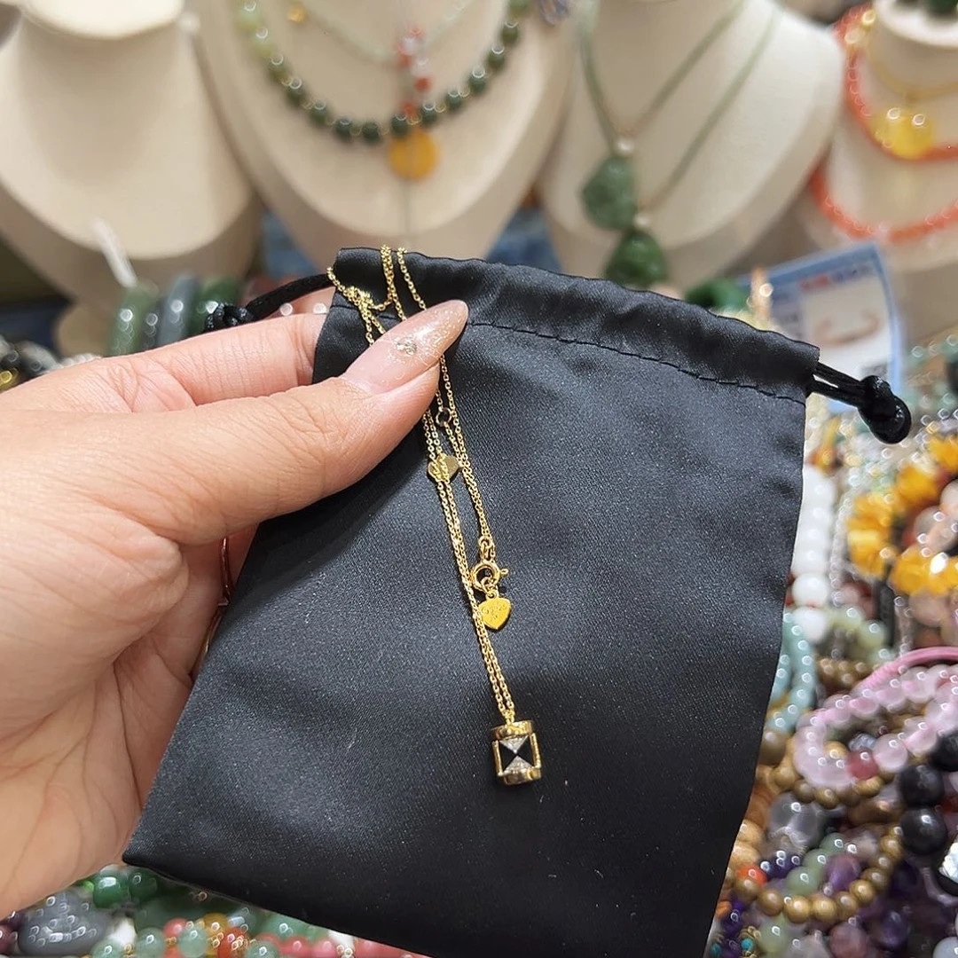 银S925镀金镶嵌颈饰玛瑙/玉髓