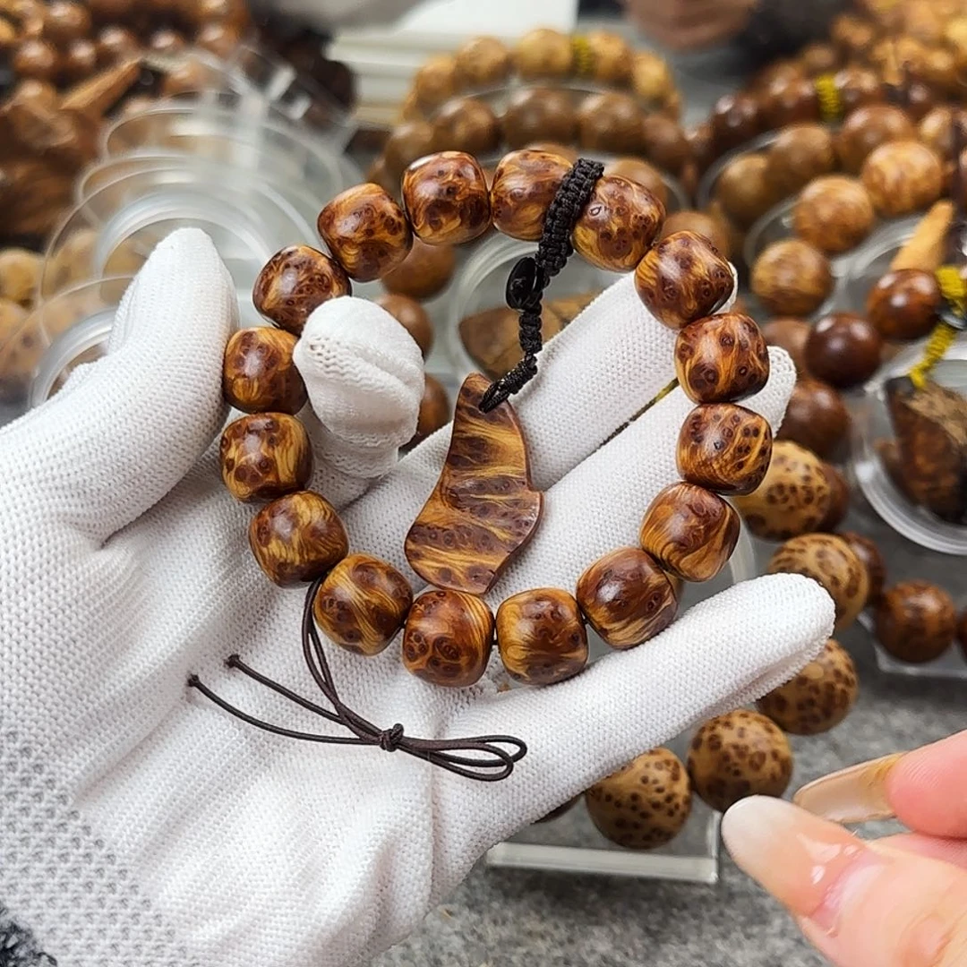 手串/手链柏木太行崖柏1314火焰纹雀眼留疤