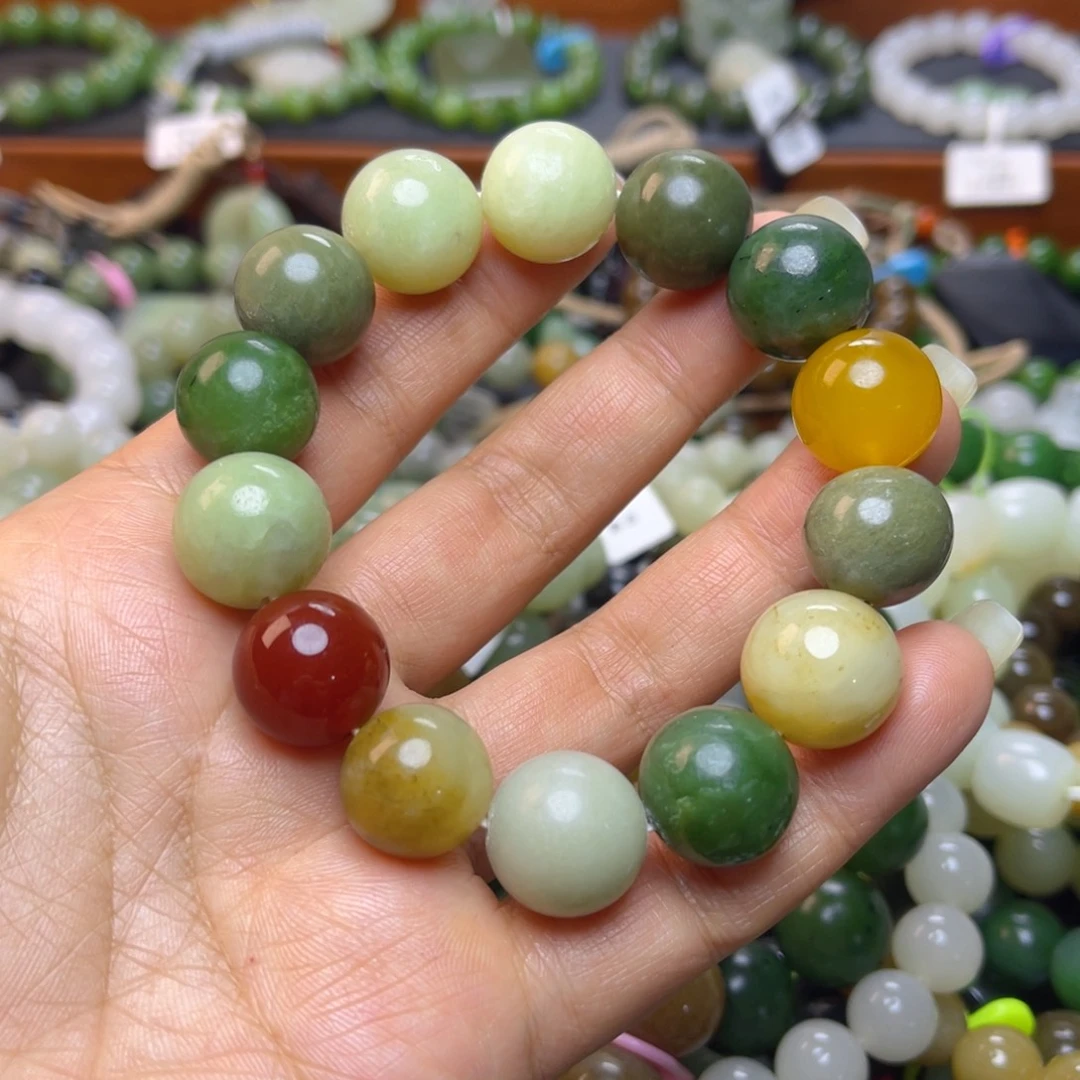 和田玉未镶嵌手链