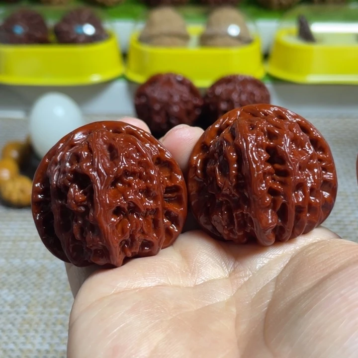 把件文玩核桃40球白