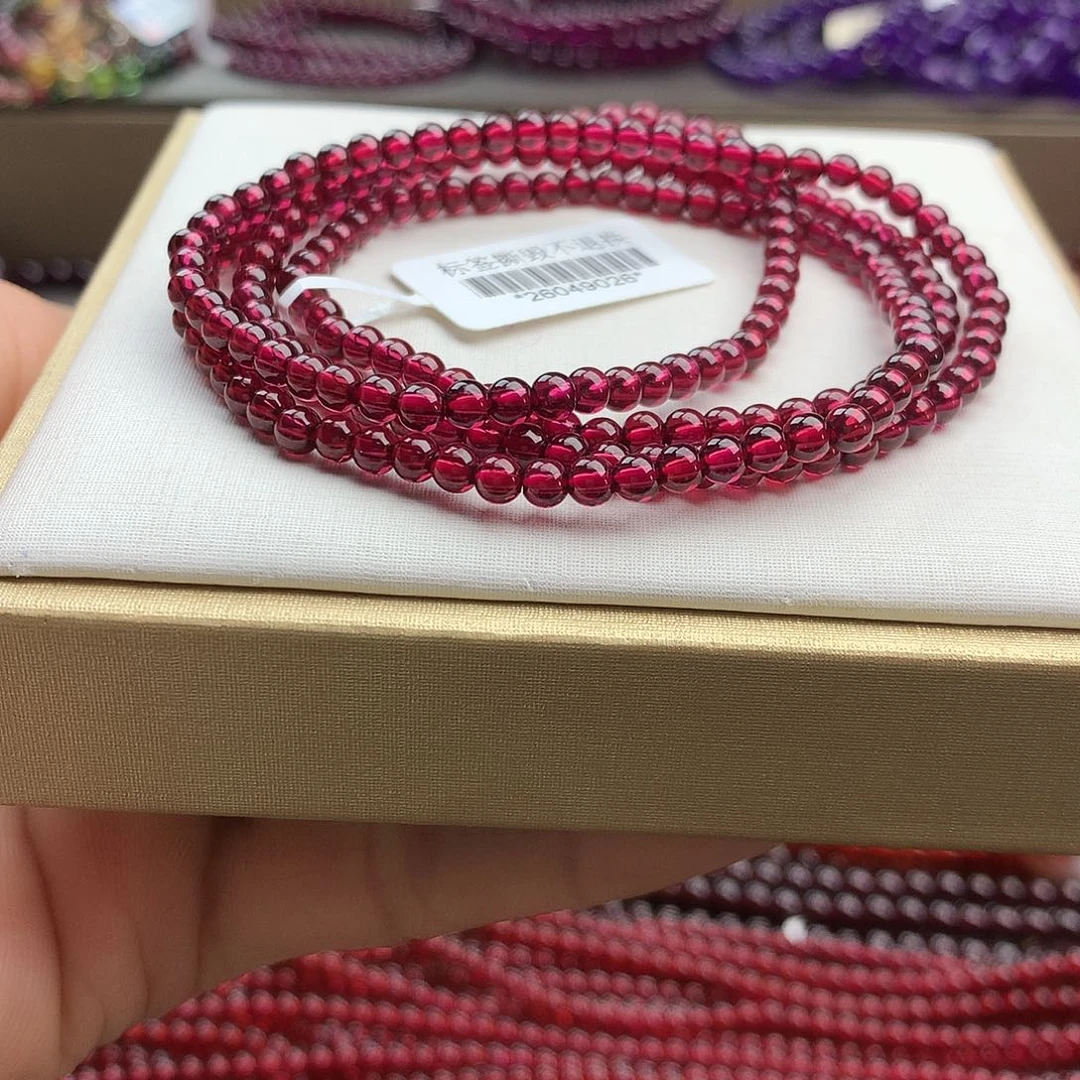 石榴石手串未镶嵌3.8