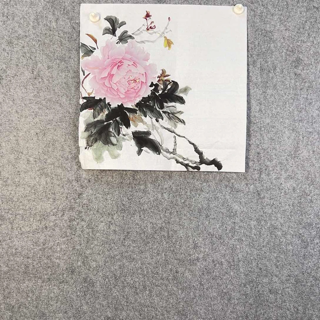 国画461 花鸟在树丛的顶端鸣叫叫声