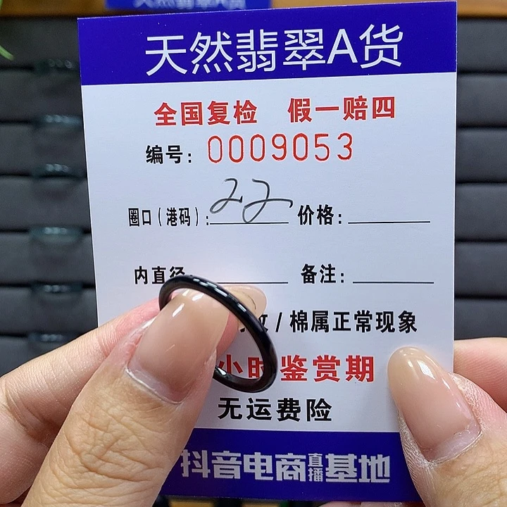 翡翠戒指未镶嵌     9053