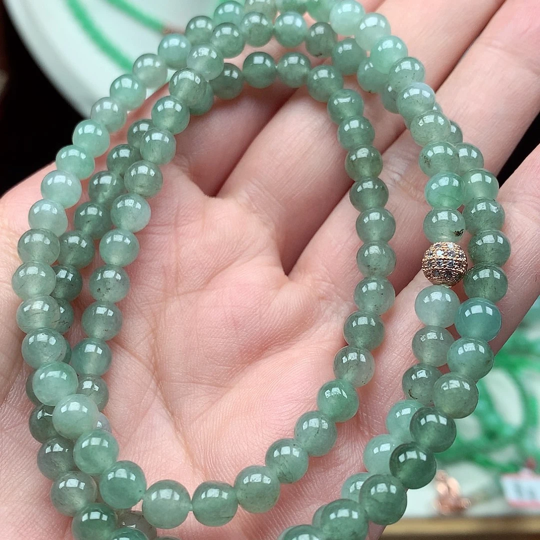 翡翠未镶嵌项链翡翠