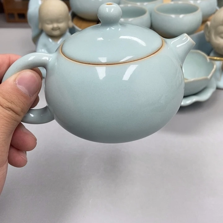 瓷天青色西施壶赵琳老师