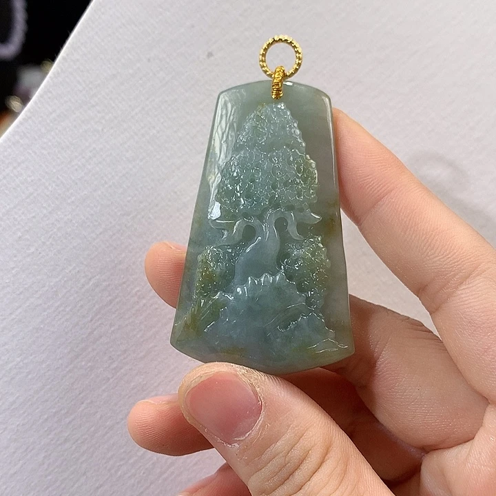 翡翠未镶嵌颈饰翡翠吊坠