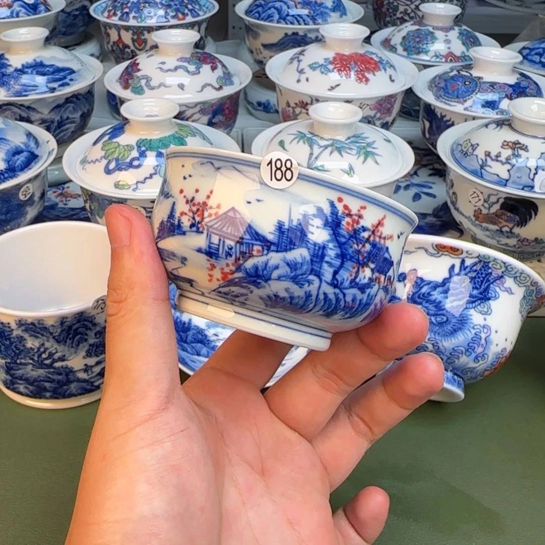 彦祖纯手工手绘茶具188