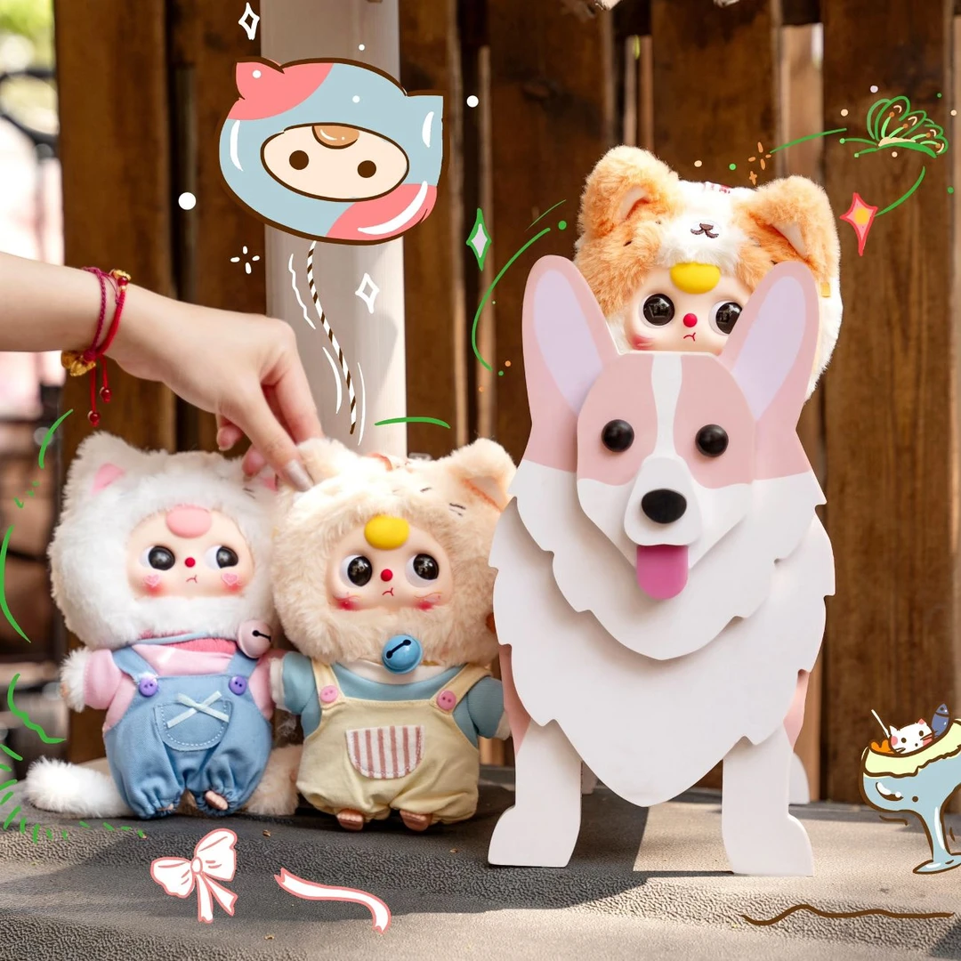 【小猫衣橱】Babythree 娃三岁系列毛绒盲盒潮玩公仔礼物不退不换