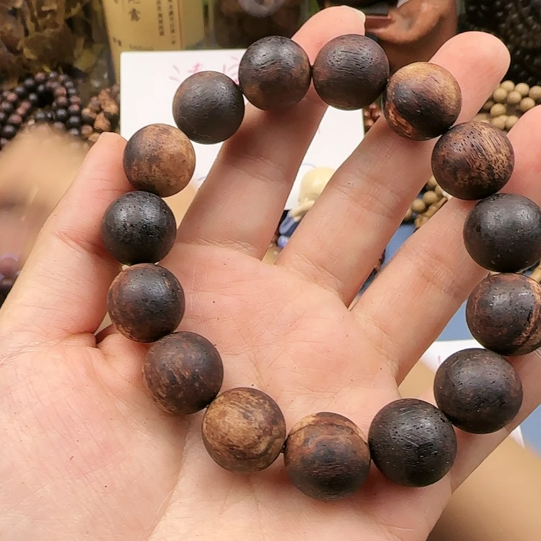 降真香手串/手链1.5土埋回黄老料单圈