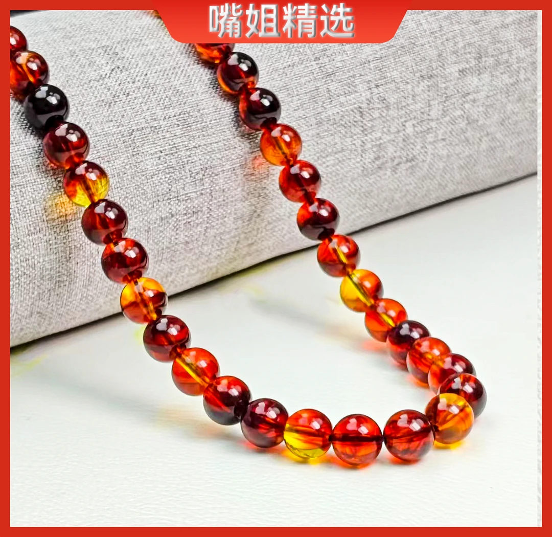 [伟]正品保障  卡10mm三圈手串精美时尚紫杉醇DIY血药珀飾品