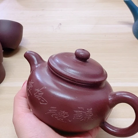 茶壶绿泥宜兴紫砂全手工制作