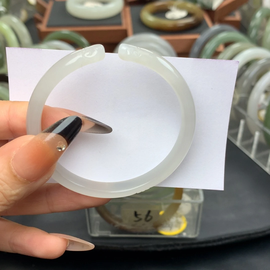 未镶嵌手镯和田玉52 53