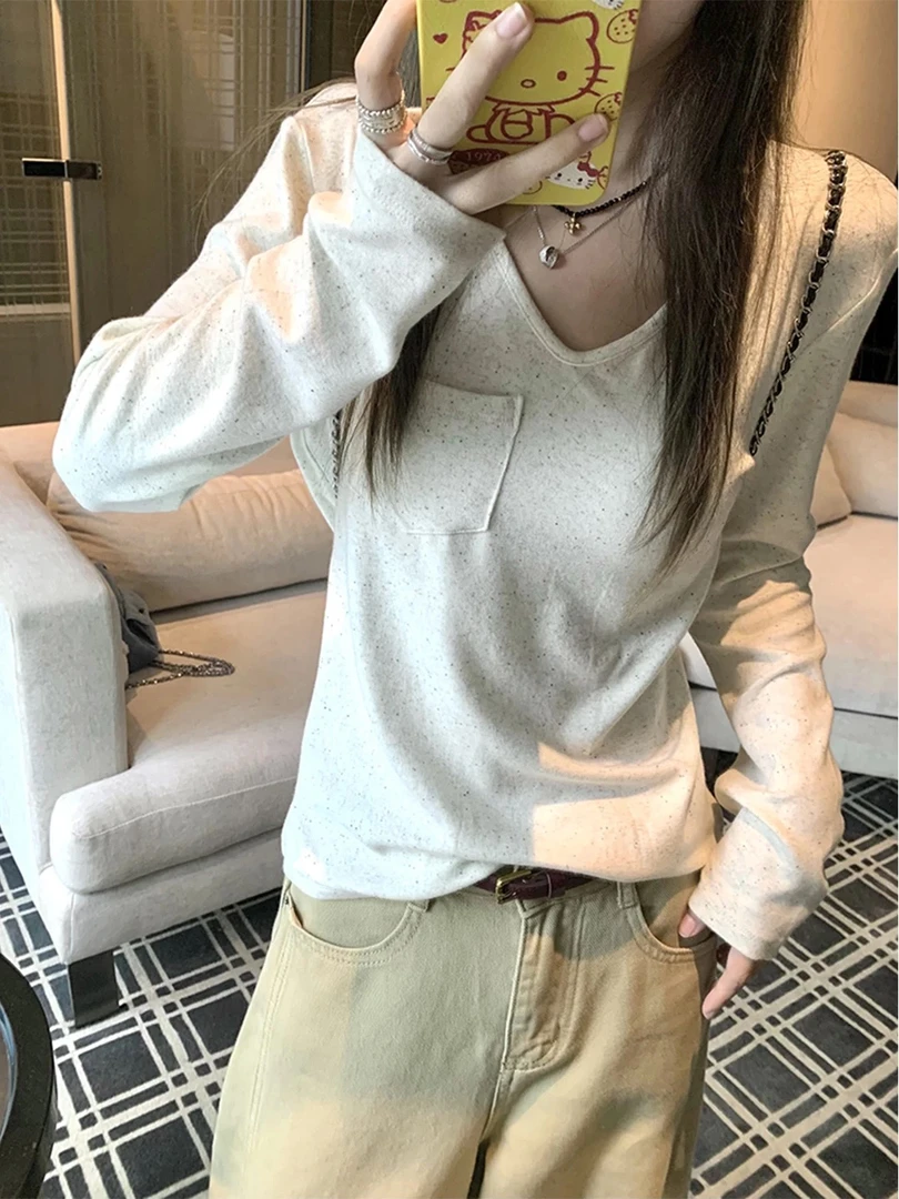 小奈推荐<麻薯米杏>磨毛打底衫