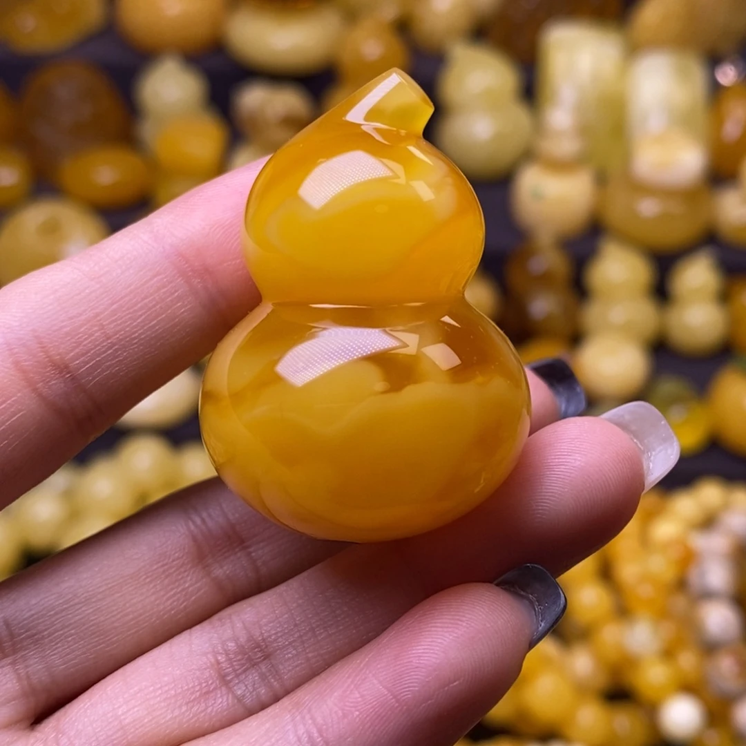 蜜蜡未镶嵌裸石蜜蜡葫芦