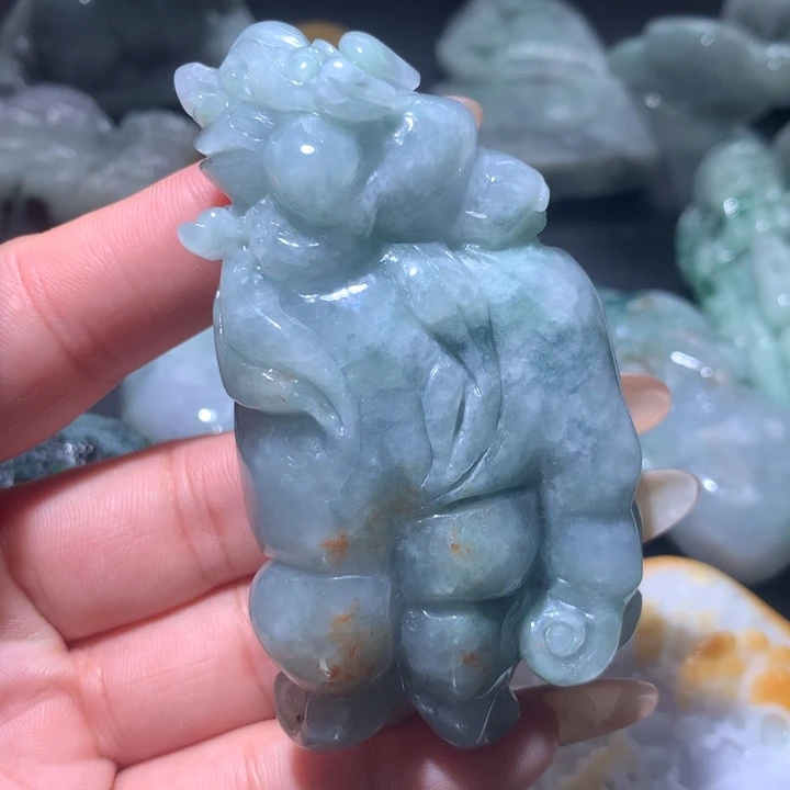 翡翠未镶嵌颈饰保真天然A货翡翠