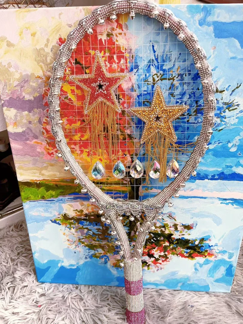 出售流筑网球拍道具纯手工制作单款单件定制款图片仅供参考以实物