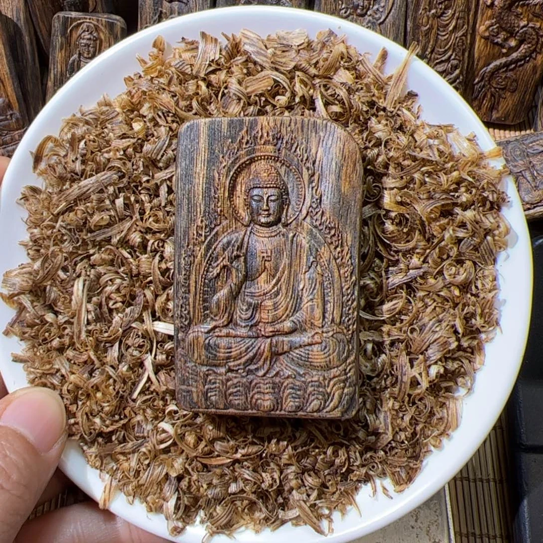 沉香沉香碎屑绿棋阿弥陀佛19.5克