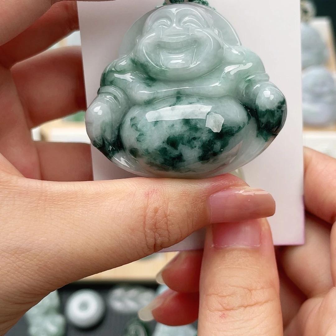 颈饰未镶嵌翡翠佛公
