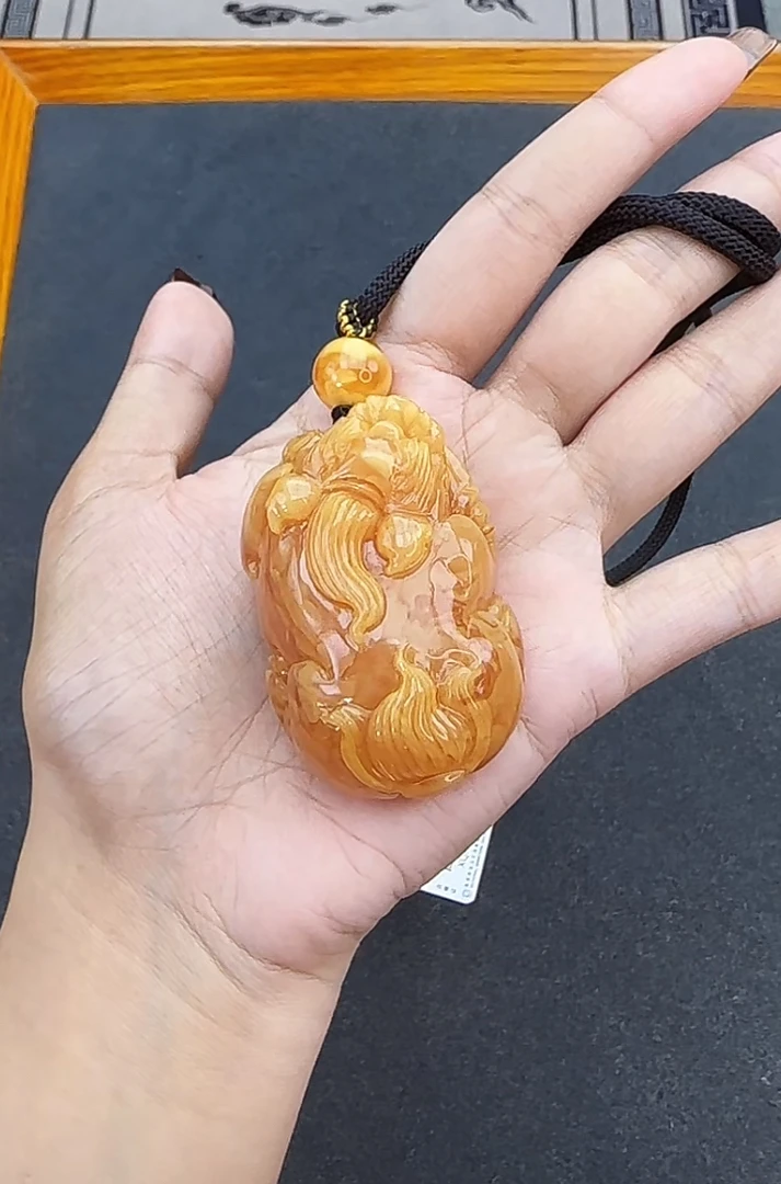 【齐福珠宝】定制手工雕刻貔貅挂件（多样性发其一）