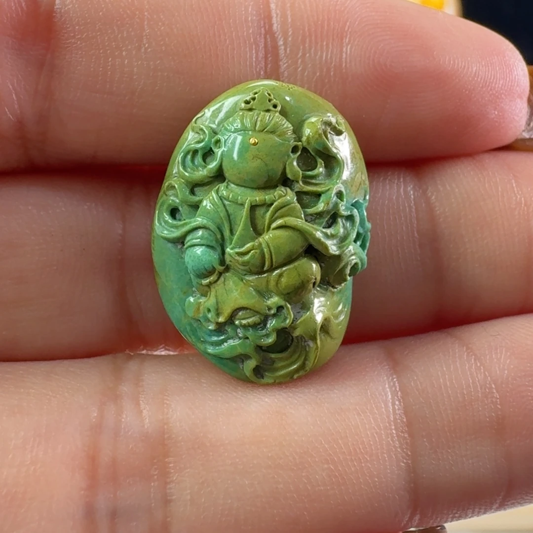 绿松石未镶嵌颈饰