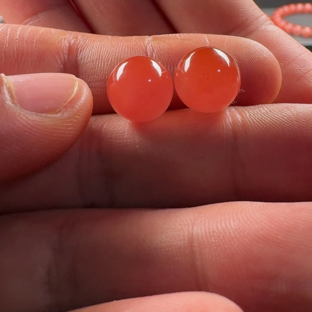 南红玛瑙未镶嵌圆珠11.2