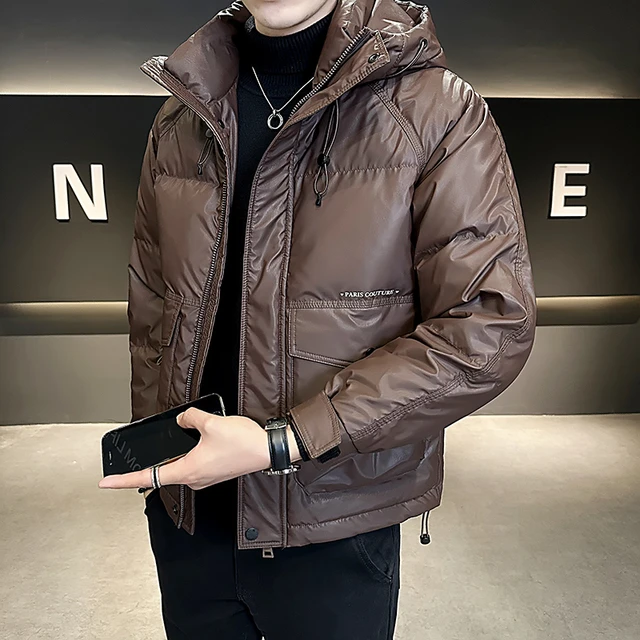 波司登极寒联名白鸭绒保暖轻薄羽绒服男士冬季外套短款潮牌加厚袄