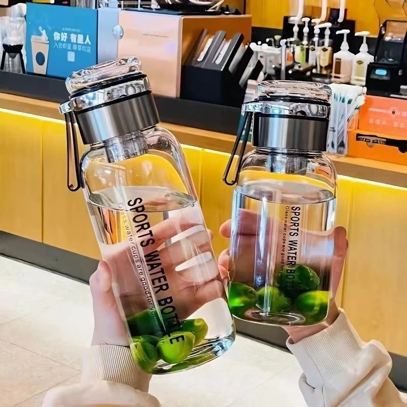 【新人福利】吨吨玻璃杯带茶仓耐高温泡茶水分离大容量加厚便携茶杯